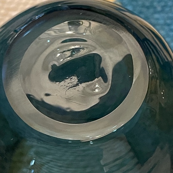 4 Art Glass Hand Blown Bullicante (controlled bubbles) Tumblers or Wine Glasses - Picture 10 of 13